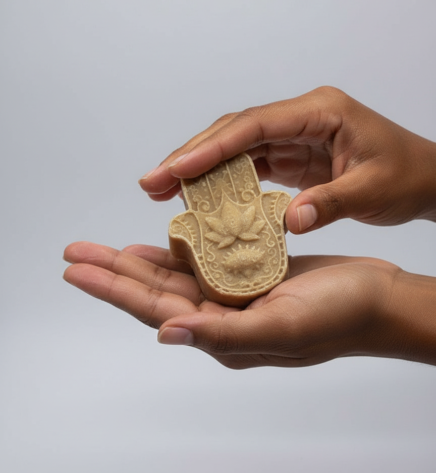 Hamsa Hand Turmeric Ginger Soap-1
