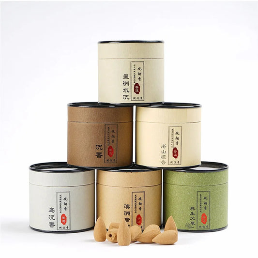 Natural reflux cones with various fragrances for home meditation and mood relief