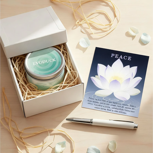 Law of Attraction Ritual Candle with Healing Crystals