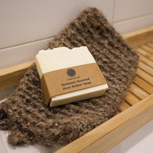 Goat Hair Bath Glove with Shea Butter Soap-0